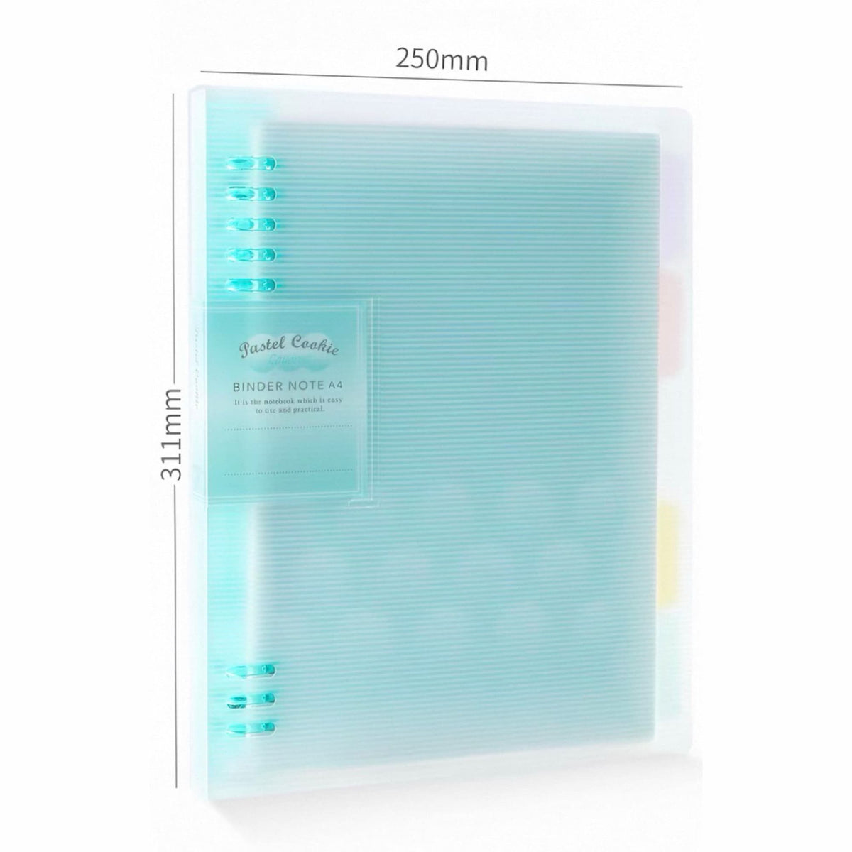 Kokuyo × Pastel Cookie Layered Series  8 Holes Binder Note A4 40 Sheets