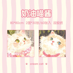 Mr. Paper Cute Cat Note Pads – 60 Sheets Pink