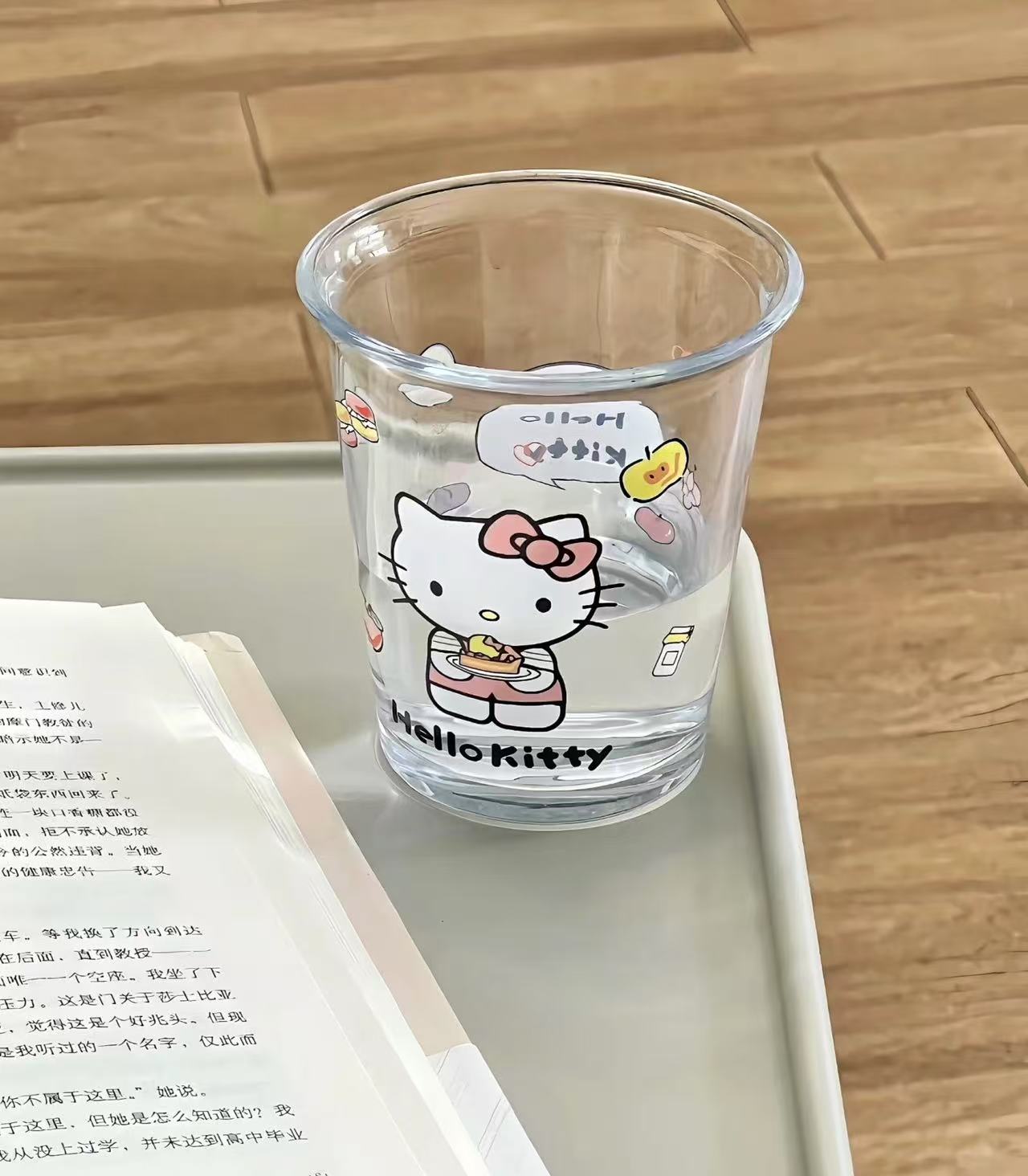 Bottles & Cups - Hello Kitty Glass Cup-350ml - Goodie Goodie