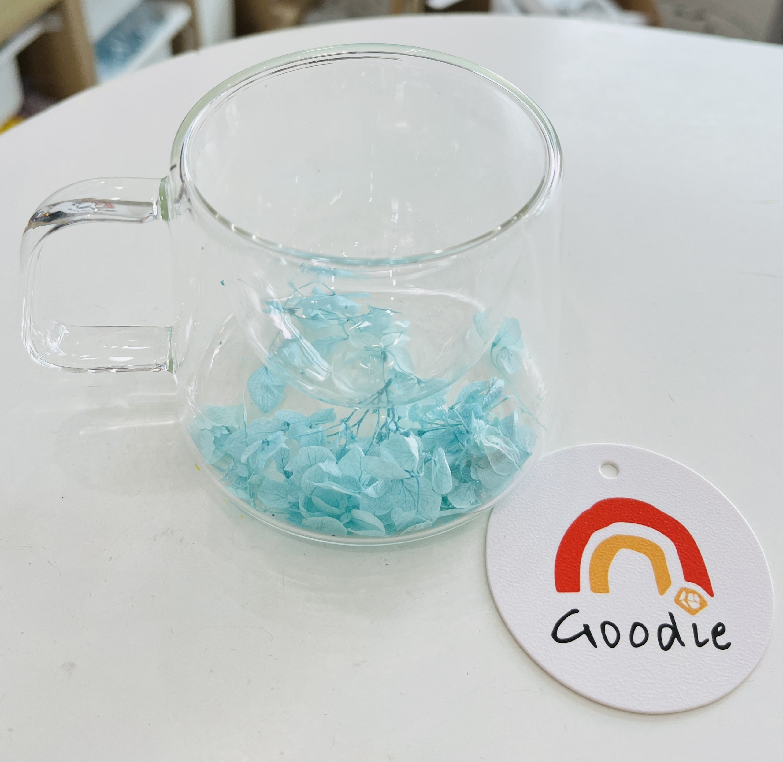 Bottles & Cups - Flower Glass Cup-200ml - Goodie Goodie