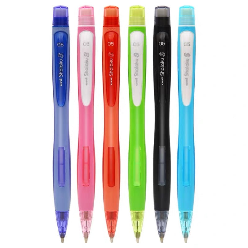 Uni Shalaku Side-press Mechanical Pencil 0.5mm Light Blue