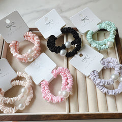 Pearl Scrunchie Pack-Purple