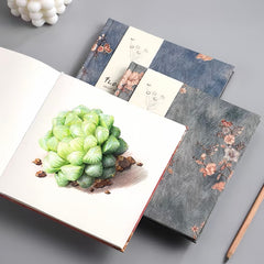 Flower × Fabric Square Journal Notebook 80 sheets