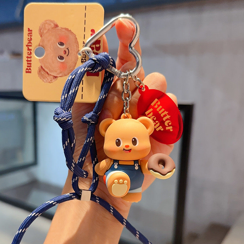 Butter Bear Keyring