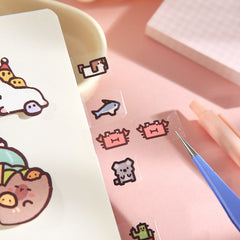 Stationery - Cartoon Index Stickers -2 Sheets - Goodie Goodie