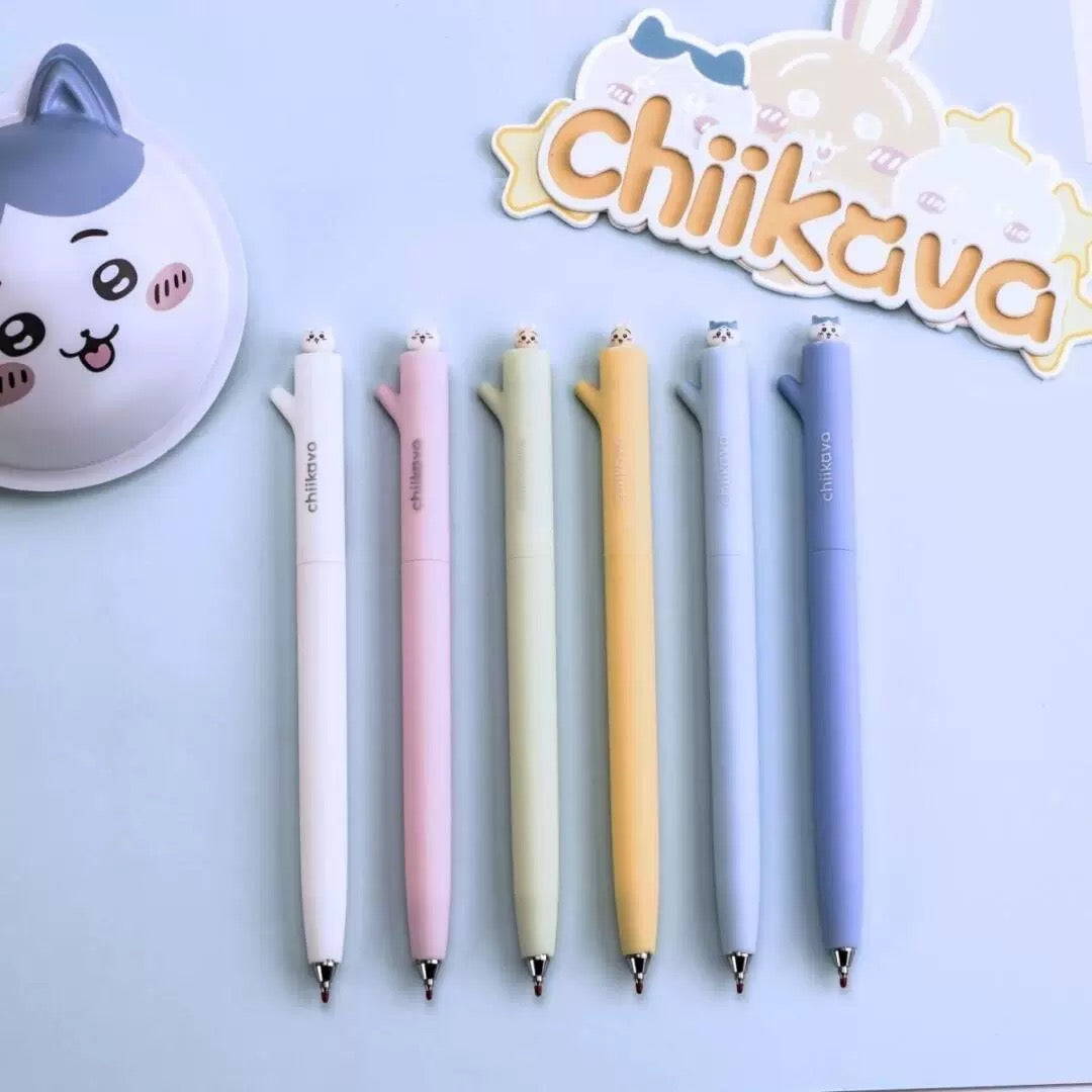 Chiikawa Twist Gel Pen 0.5mm Black Ink  Assorted