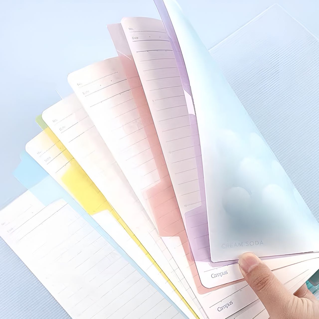 Kokuyo × Pastel Cookie Layered Series  8 Holes Binder Note A4 40 Sheets