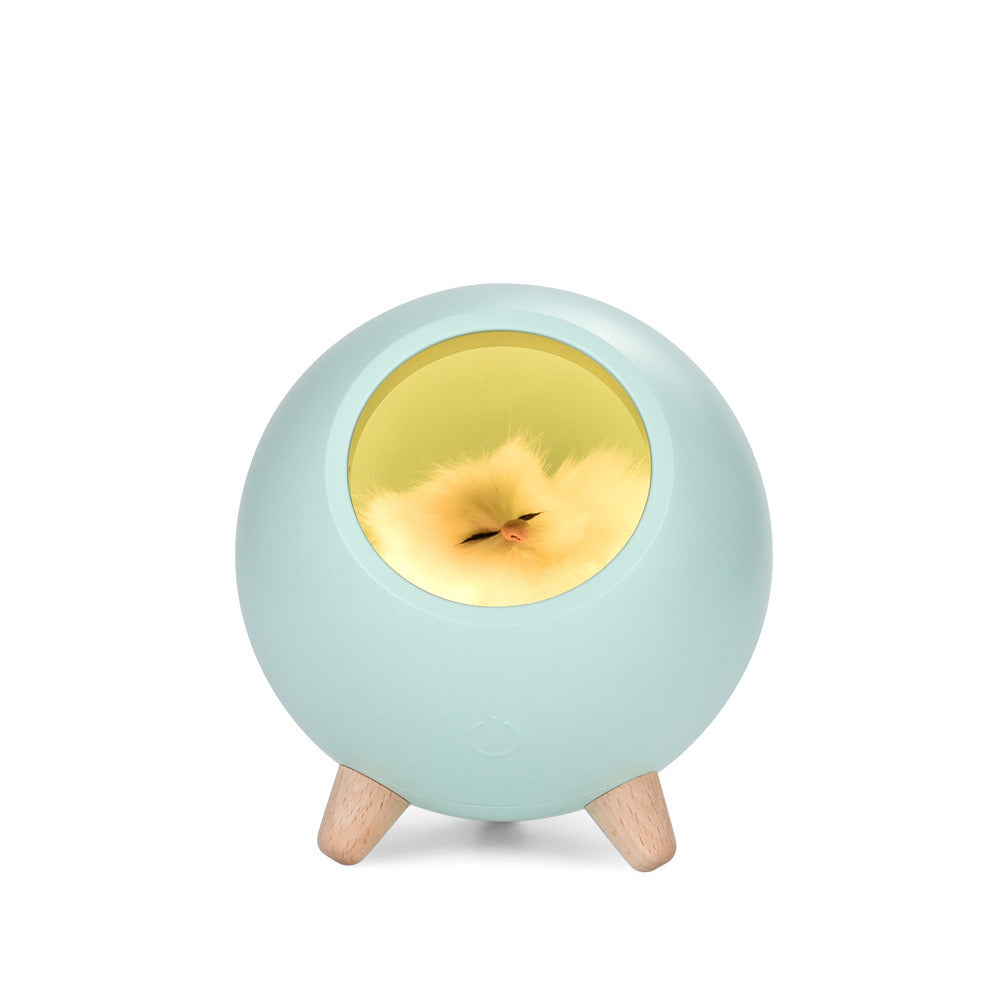 Kitten House Night Light-Blue