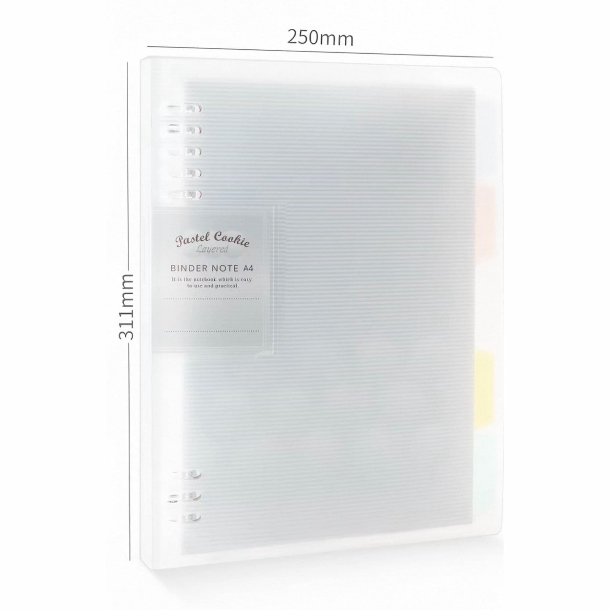 Kokuyo × Pastel Cookie Layered Series  8 Holes Binder Note A4 40 Sheets