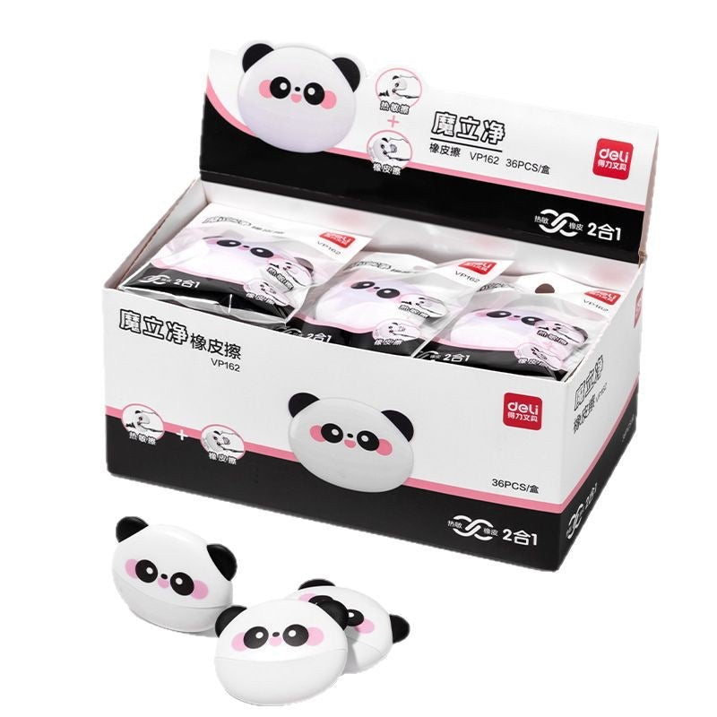deli Panda Eraser &amp; Erasable Ink Eraser