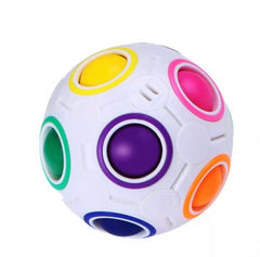 Rubik's Cube Rainbow Ball White