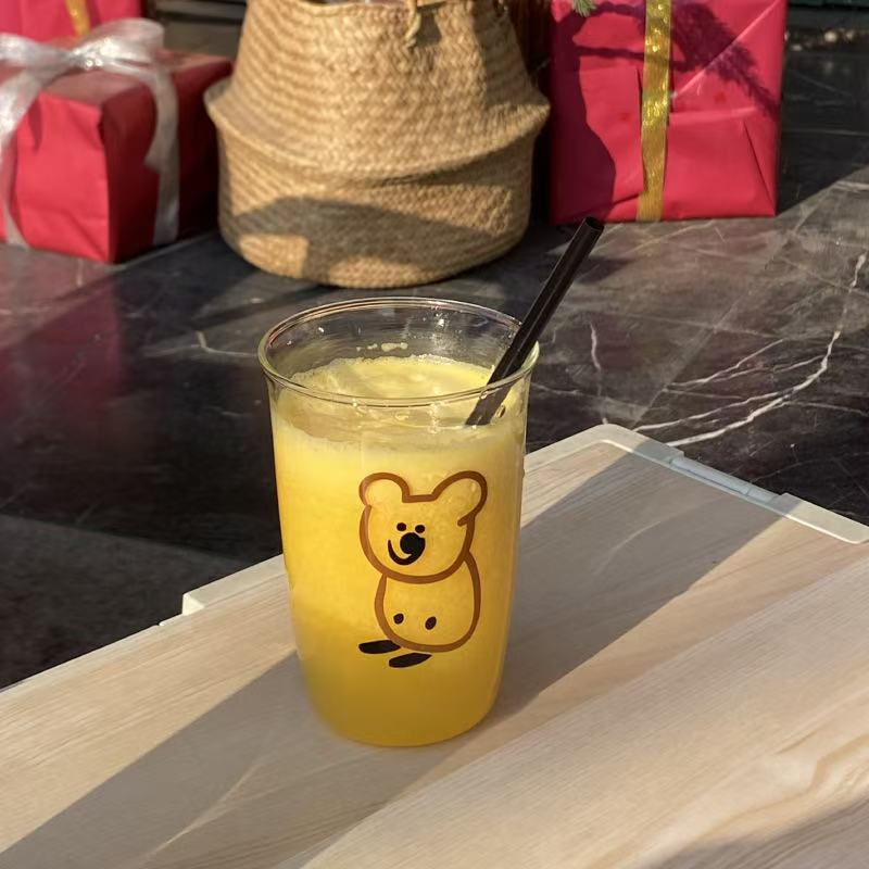 Bottles & Cups - Glass-Bear 470ml - Goodie Goodie