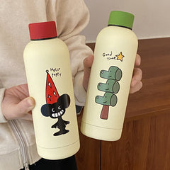 Bottles & Cups - Cartoon Insulated Bottle 500ml - Goodie Goodie