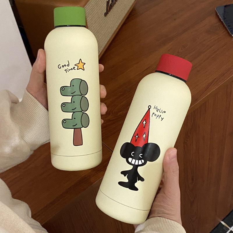 Bottles & Cups - Cartoon Insulated Bottle 500ml - Goodie Goodie