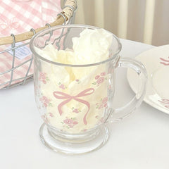 Bowknot Glass Cup 400ml
