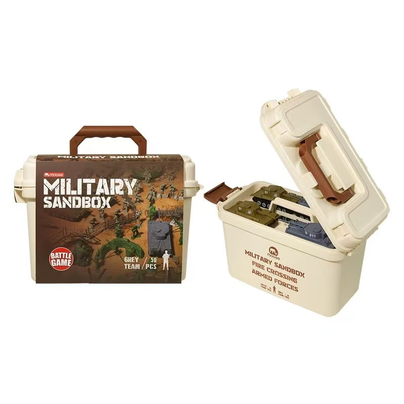 Mobee Military Sandbox 50pcs Grey Team