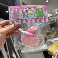 Milk Shake Cup Squishy Toy Pink