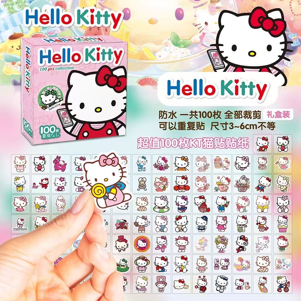 Hello Kitty Sticker Set – 100 Pieces