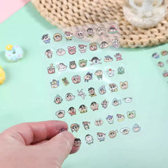 Mini PET Shin-Chan Stickers 56pcs