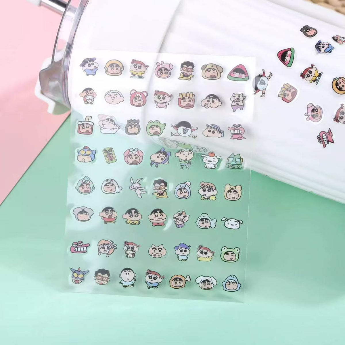 Mini PET Shin-Chan Stickers 56pcs