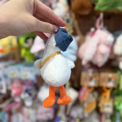 Wry Neck Duck Keychain White