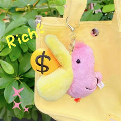 Rich Bird Plush keychain