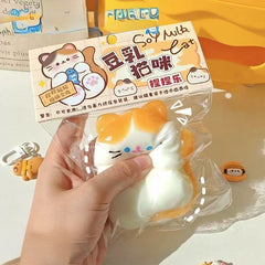 Soy Milk Cat Squishy Toy Assorted