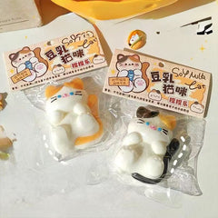 Soy Milk Cat Squishy Toy Assorted