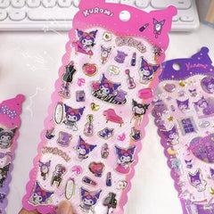 Kuromi PVC Waterproof Stickers Assorted