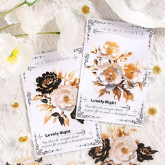 Flower PET Stickers 10pcs Fragrance Guard