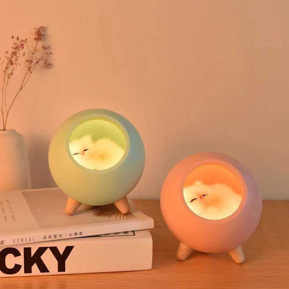 Kitten Pet House Night Light-Pink