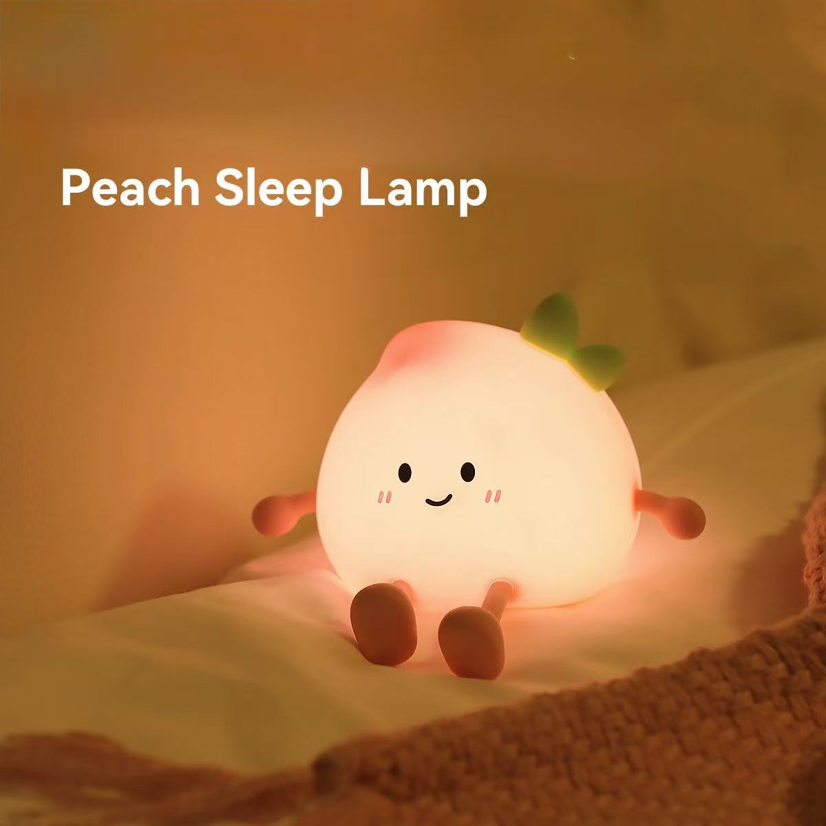Tech & Toys - Peach Silicone Night Light - Goodie Goodie