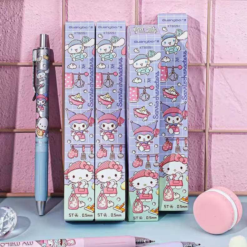 Stationery - Sanrio Family Blind Box Gel Pen 0.5mm Black - Goodie Goodie