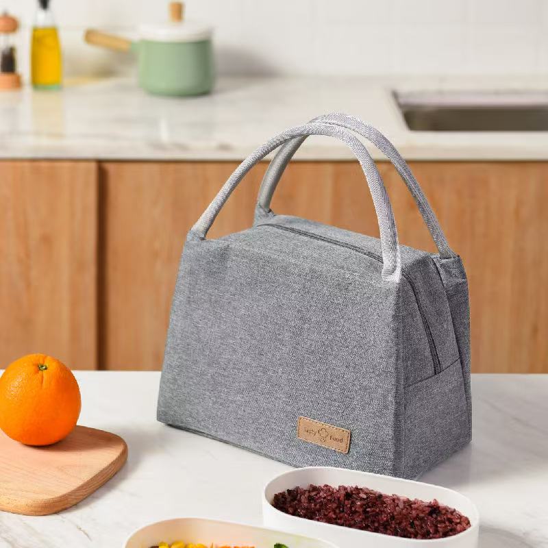 Insulated Lunch Box Bag 27x19x16cm - Gray