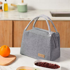 Insulated Lunch Box Bag 27x19x16cm - Gray