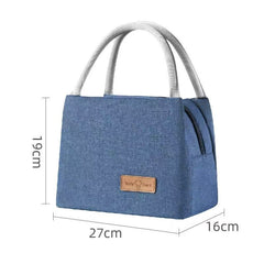 Insulated Lunch Box Bag 27x19x16cm - Navy