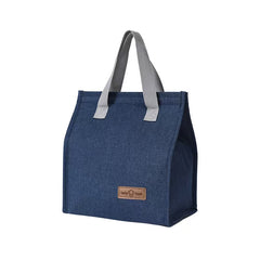 Insulated Lunch Box Bag 25x22x13cm - Navy