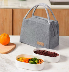 Insulated Lunch Box Bag 27x19x16cm - Gray