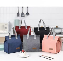 Insulated Lunch Box Bag 25x22x13cm - Navy