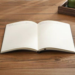 Soft PU Leather Cover Notebook A5 100pgs Grey