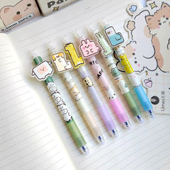 Animal Paradise Erasable Pen 0.5mm Blue Ink Assorted
