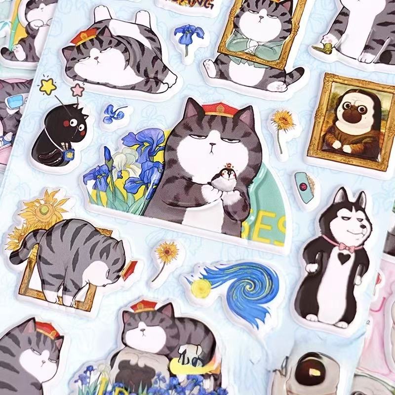 Stationery - SUPREMO CAT Bubble Stickers Assorted - Goodie Goodie