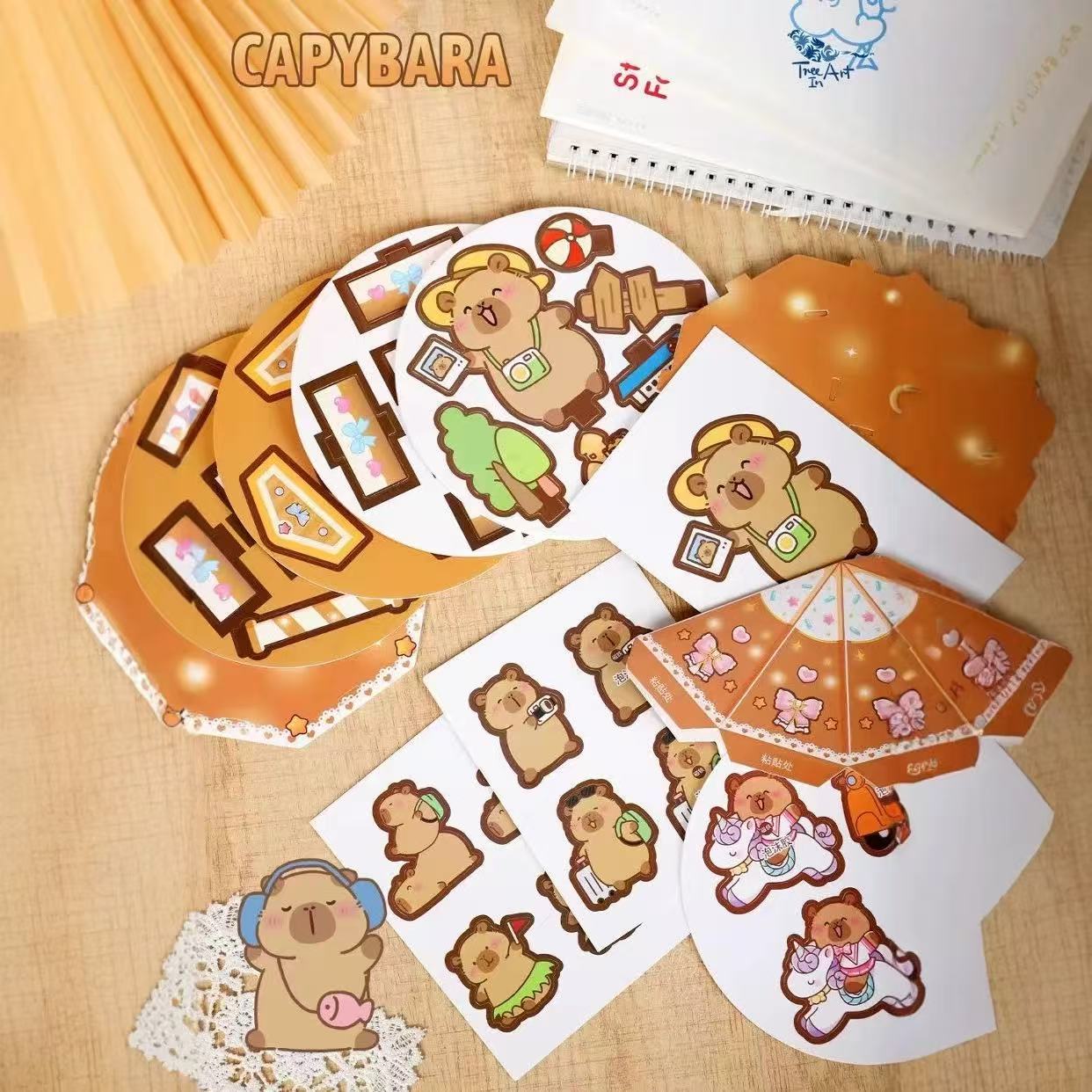 Whirling Capybara – 3D Puzzle Carousel Kit Assorted