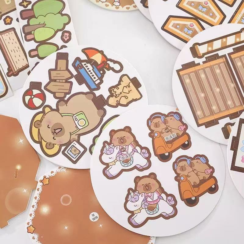 Gifts - Whirling Capybara – 3D Puzzle Carousel Kit Assorted - Goodie Goodie