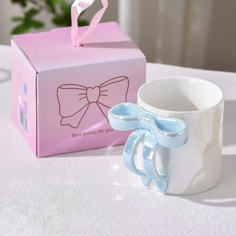 Bow Handle Electroplated Mug 350ml
