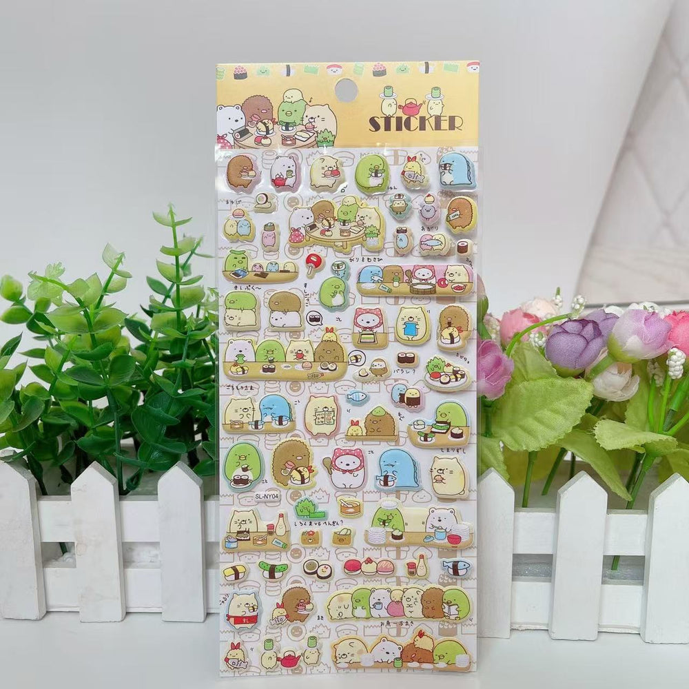Stationery - Sumikko Gurashi Foam Glow-in-the-Dark Stickers Assorted - Goodie Goodie