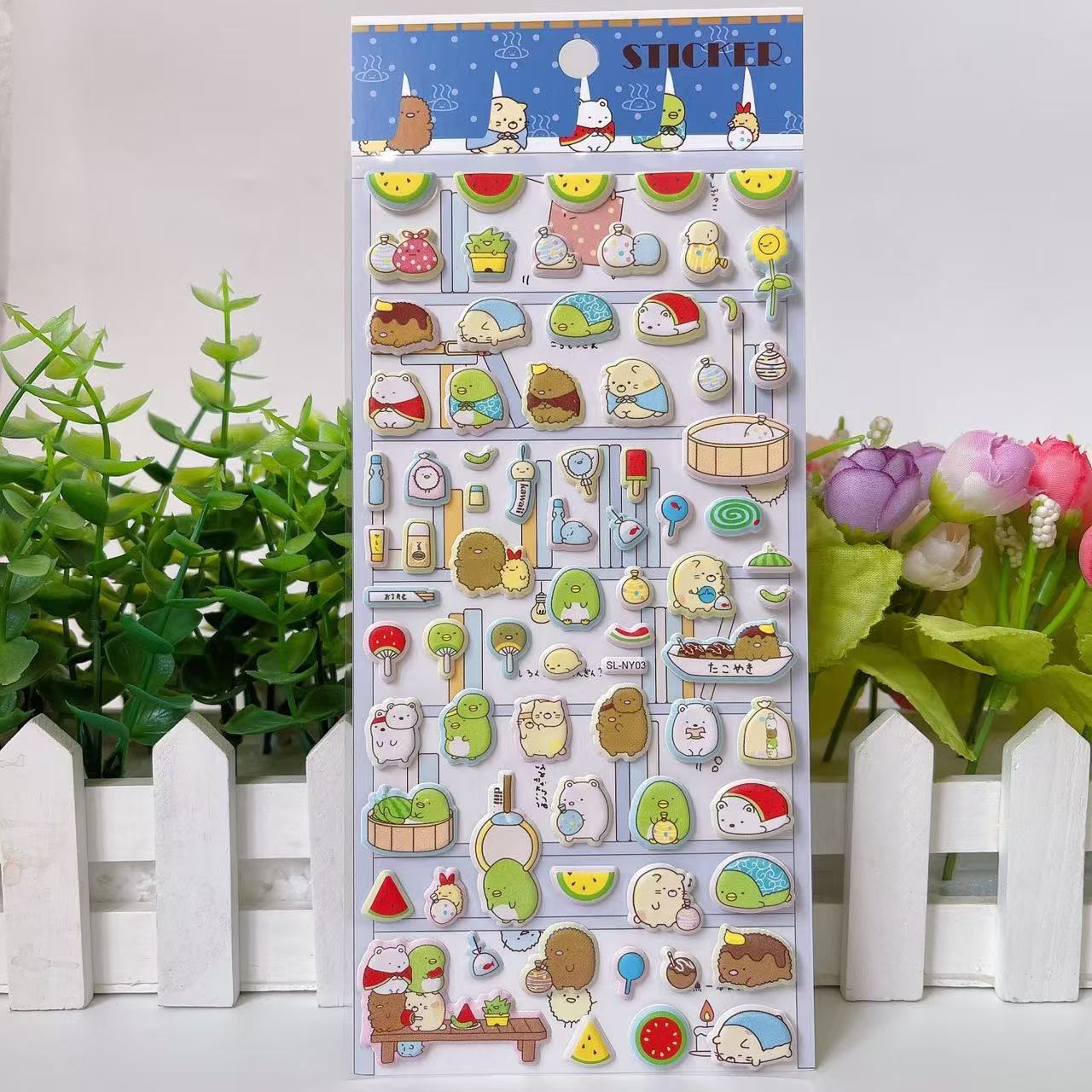 Sumikko Gurashi Foam Glow-in-the-Dark Stickers Assorted