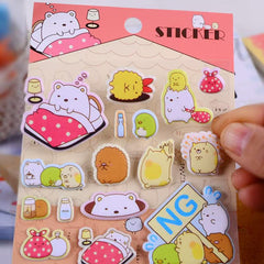 Sumikko Gurashi Foam Glow-in-the-Dark Stickers Assorted
