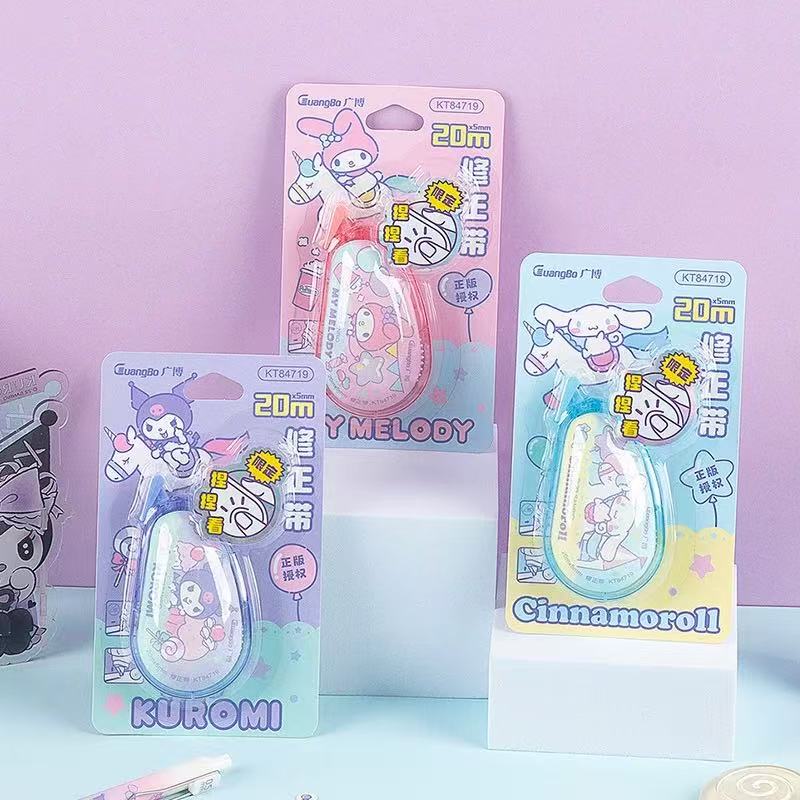 Sanrio Squishy-Top Correction Tape 5mmx20m Assorted