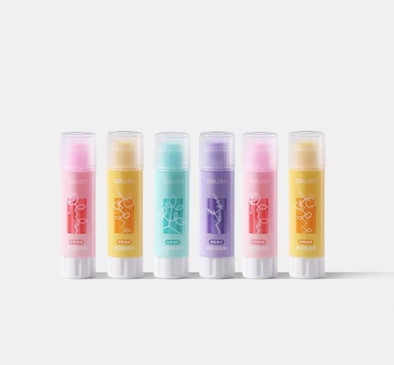 Deli Scented Solid Glue Stick 9g Assorted